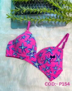 Soft Comfortable Foam Pink And Blue Pad Bra COD:-P154