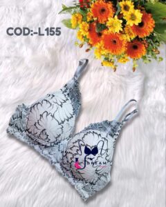 Girls Padded Bra Black or off-white Lace COD:-L155
